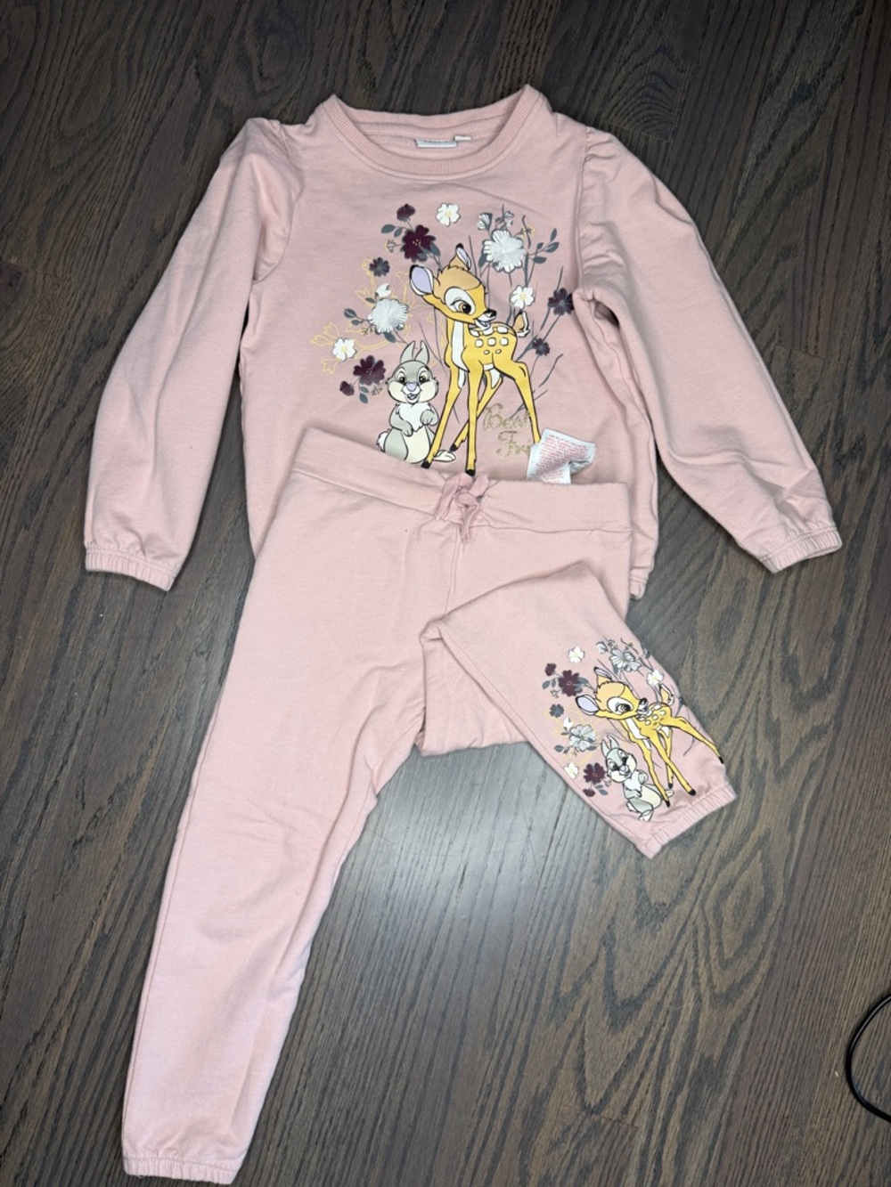 Pink Bambi & Thumper Kids Pajama Set